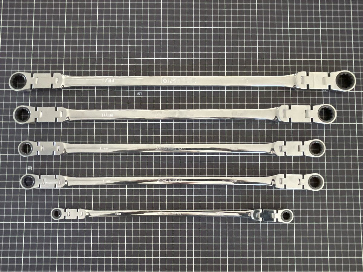 Kai_ZO6LS7's tweet image. #MATOCOTOOLS 

MATOCOの誘惑・・・

MATOCO
DOUBLEFLEX-JOINT RATCHETING
WRENCH FREE SHIPPING

M8×10 12×14 13×15 16×18 17×19

このダブルフレックスは・・・
コンビではなく
両方メガネラチェットであり
ロングな所がGood👍✨

流石にこのモデルはMATOCOだけ
だろう・・・

やっと集めたぜ👍👍