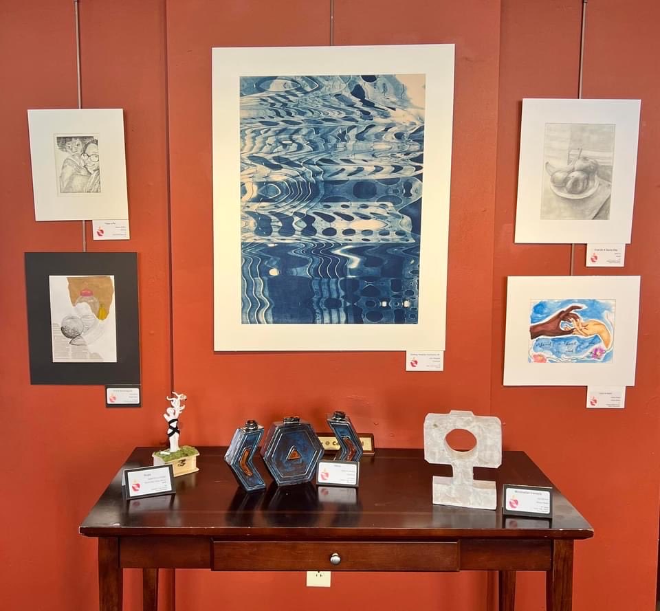 GrundlerArt's tweet image. Pics from our secondary #pisdcreatesart yam exhibit in 2022 #K12ArtChat