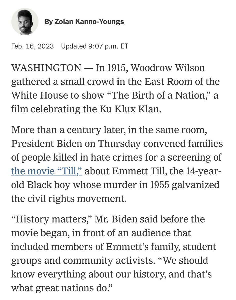 EliStokols's tweet photo. As some Rs seek to deny and curtail the teaching of Black history, Biden elevates it at the White House. 

via @KannoYoungs 

https://t.co/4cCH6Lq56u https://t.co/o182sAn4Hq
