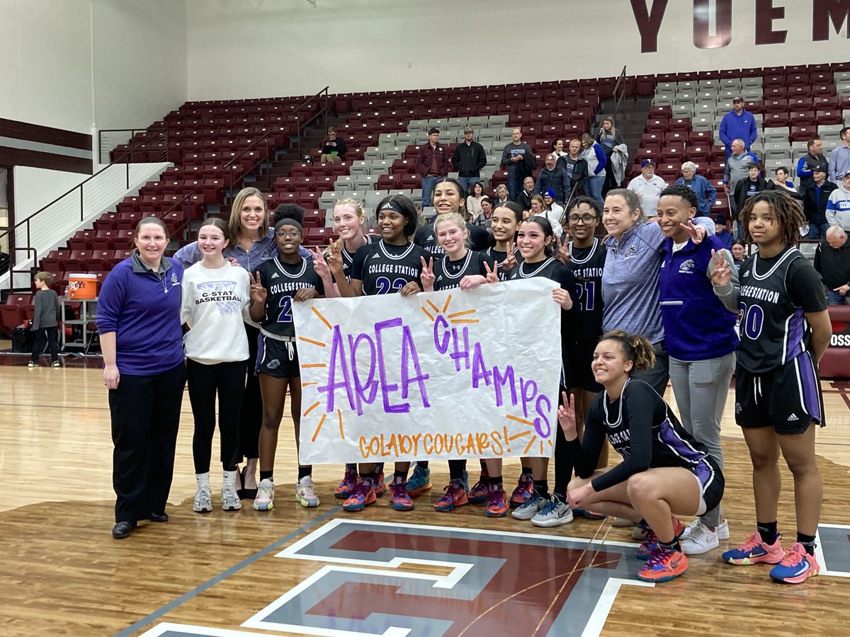 🏆AREA CHAMPS🏆

Final Score:
🟣Lady Cougars - 51

🔵Georgetown - 45

#CSHSCougarPride #Round3 #UILPlayoffs #txhsgbb #Outwork