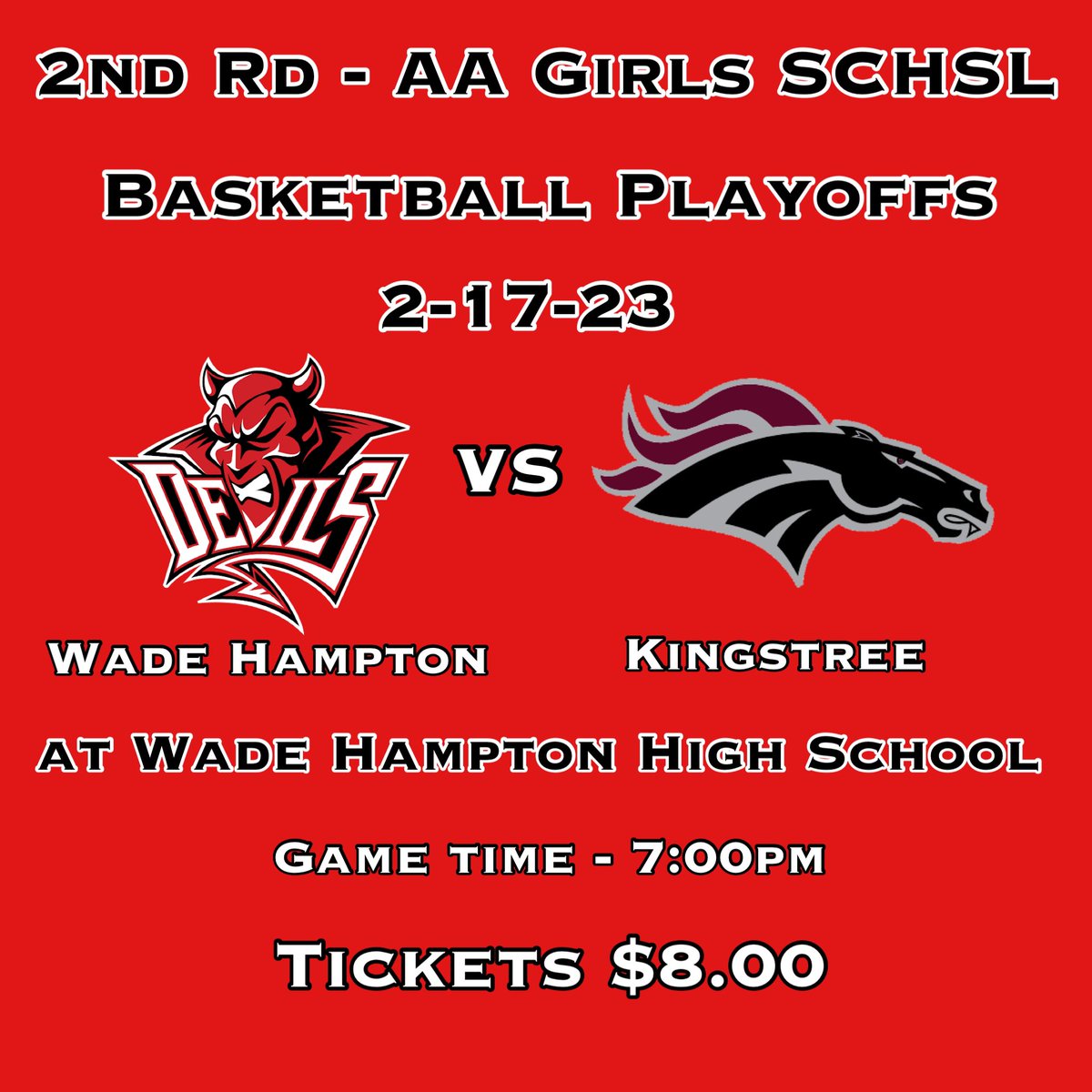 Wade Hampton Red Devils Athletics on Twitter "Info for our Girls 2nd