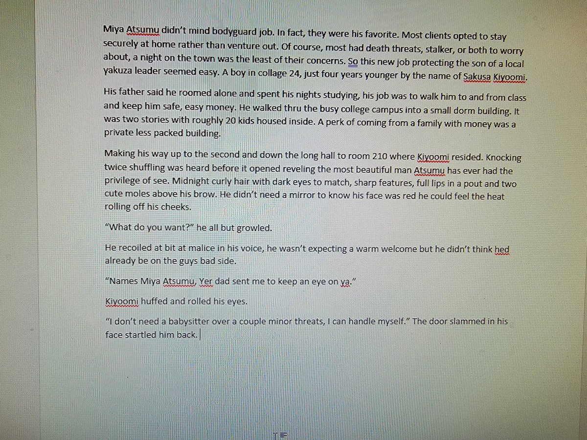 Start of my first #sakuatsu fanfic 💗