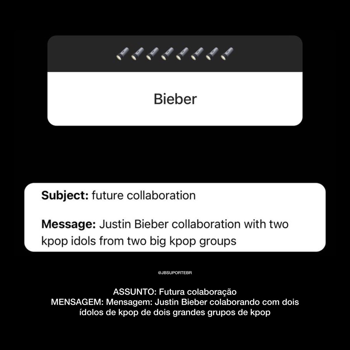 kpopliebers's tweet photo. RUMOR: According to Deuxmoi, Justin Bieber will release a song in a collaboration with two KPOP idols.

Which two k-idols do you wish to see collab with JB? https://t.co/kSVYOhVn9X