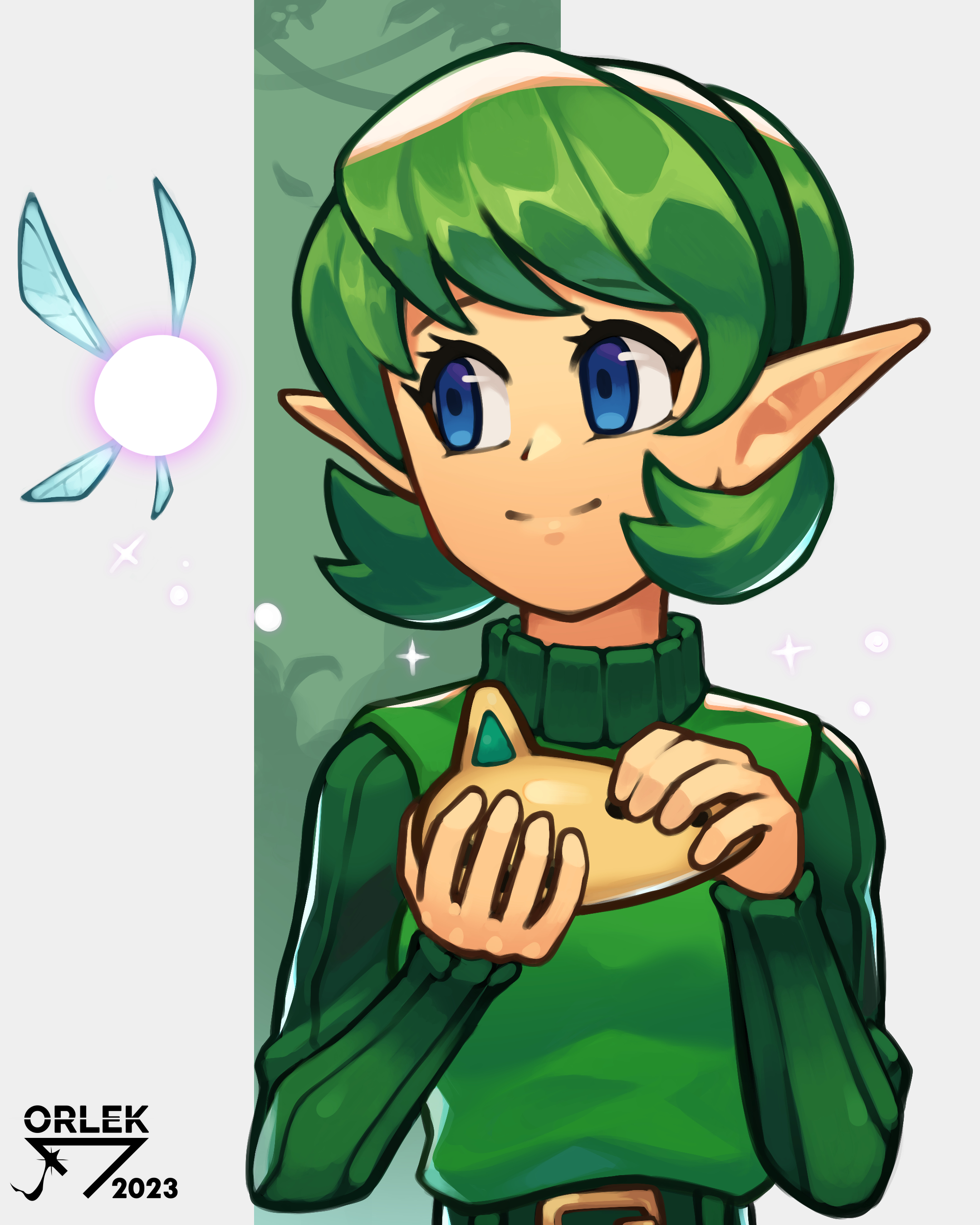 Orlek on X: "Saria from Zelda Ocarina of Time! I realized that I've never  drawn Saria before, so I fixed that https://t.co/7Tq2LXA4Zv" / X
