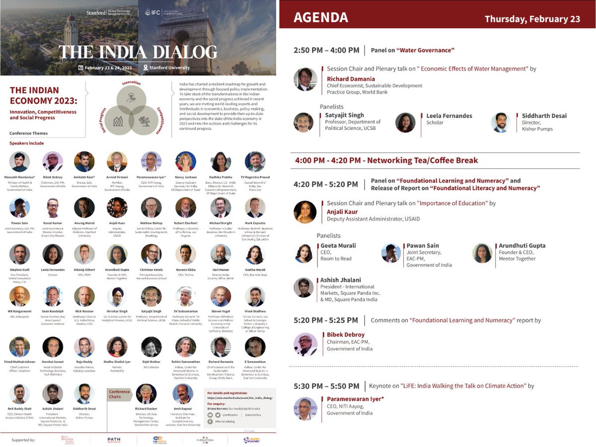 Super excited to speak on the panel on #WaterGovernance in #India at #TheIndiaDialog being organised at @Stanford next week & curated by @AsiaTechSU & @arthsastra 

#WaterSecurity is an extremely vital element for social & economic development

@kautiliya