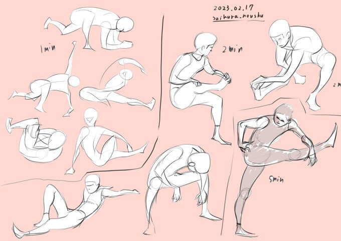 Today's croquis training.
Emphasis on gesture draw.
ジェスチャードローを重視。 