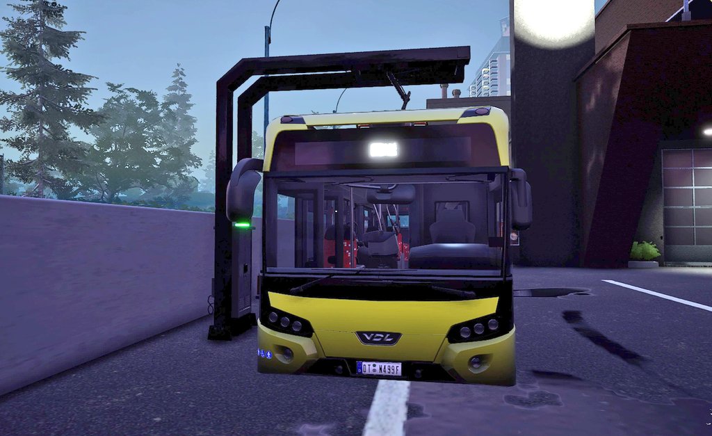xq125's tweet image. 電気バス充電中
#Bussimulator21