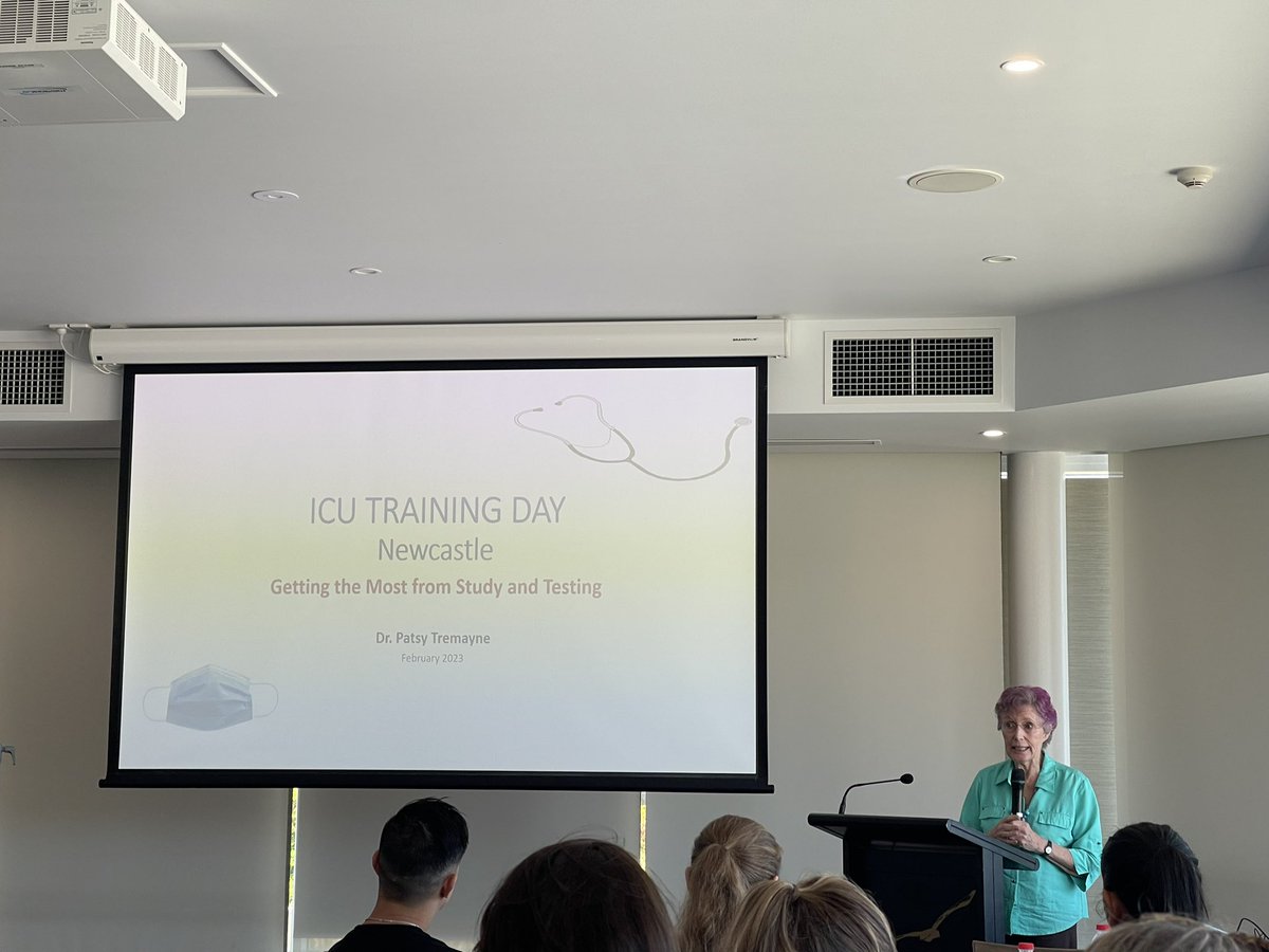 We’re lucky enough to have A/Prof Patsy Tremayne come to talk to our ICU Registrars on succeeding in exams and training #icu