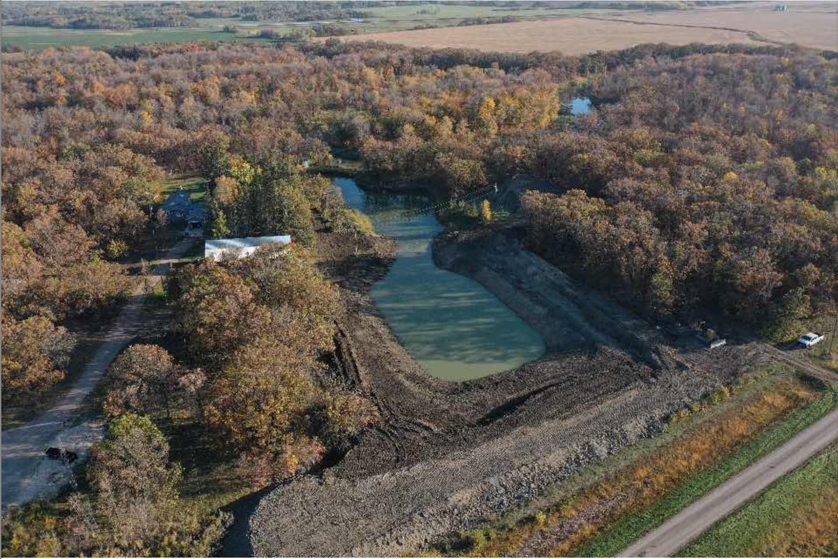 What keeps us busy? Here's a look at a pond expansion we completed in the fall of 2022