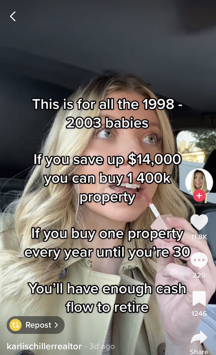 TikTokInvestors's tweet image. How to get foreclosed on.