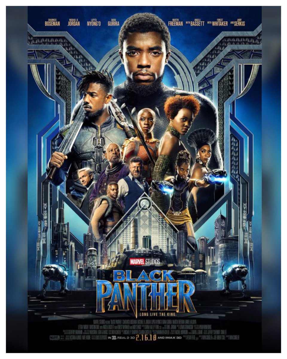 5 Years #BlackPanther Starring: #ChadwickBoseman #MichaelBJordan #LupitaNyongo #DanaiGurira #MartinFreeman #DanielKaluuya #LetitiaWright #WinstonDuke #AngelaBassett #ForestWhitaker #AndySerkis Directed By: #RyanCoogler #MarvelCinematicUniverse 

#WreckLeaguePodcast