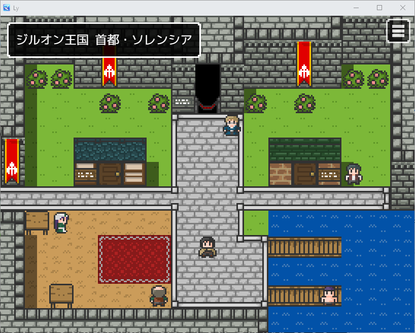 panic_apple's tweet photo. Ly【無限ダンジョンハクスラRPG】進捗
町人たちのキャラチップを大幅増量し、
町がだいぶにぎやかになってきました。
また今は閉まってますが、進行度によって
どんどん施設が解放されていく予定です。
完成が見えてきた…！
#プレミアムツクールデー #RPGツクールMZ https://t.co/ac9X469BKP