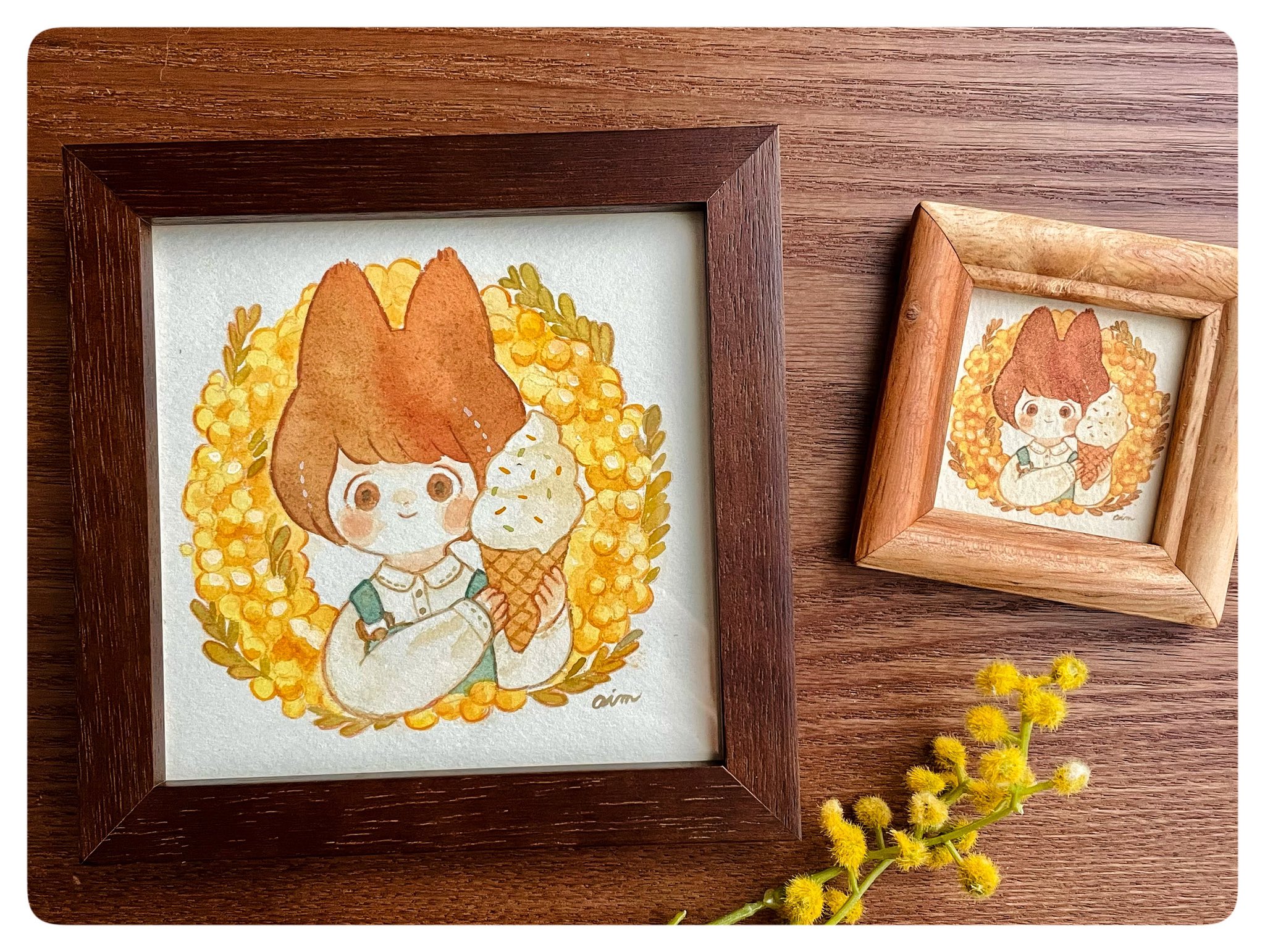 【価格交渉可】まつうら　あい　原画2作品 価格交渉可】まつうら あい 原画2作品