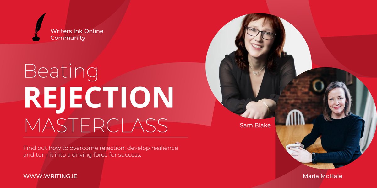If you're a writer, make sure you don't miss this!
Feb 23rd 7.30-9.30
Beating Rejection Masterclass with me and @themariamchale -  it'll be recorded and sent to you if you can't make it, once you're registered (it's €25, can't go wrong!)
growth.eventbrite.ie/e/beating-reje…