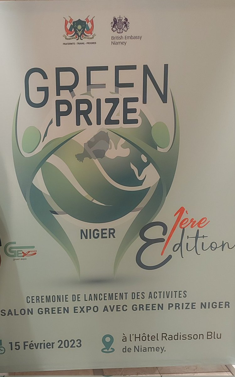 sosnku's tweet photo. Was pleasure to meet @AndrewmitchMP &amp; @CMInglehearn at the launching of Green Enterprise Prize-Niger.Capacitating NMHSs/RCCs institutions to undertake research&amp; innovation in Africa to generate risks knowledge...is needed to build resilient Africa communities&amp; assets @NORCAPweb https://t.co/N6kJwNaK9D