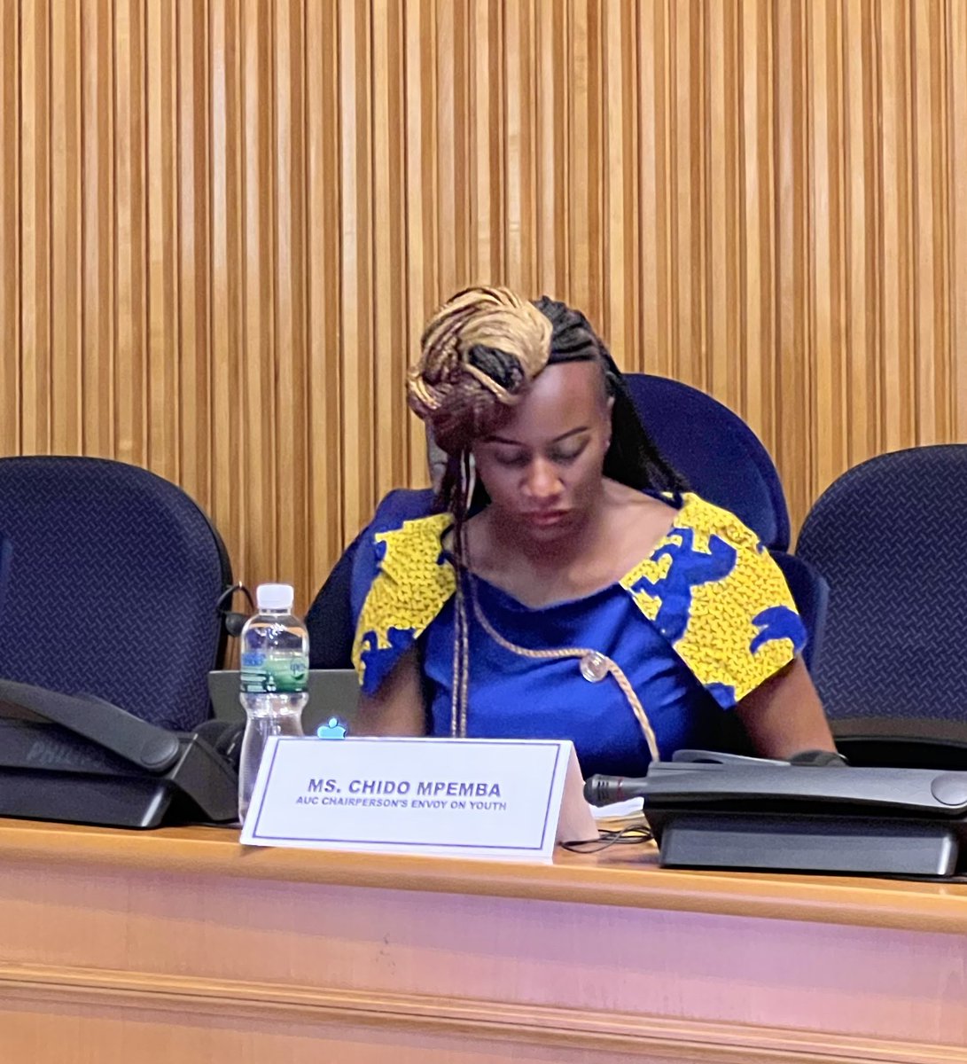 SylvaArmel's tweet photo. « For us to come up with tangible solutions, we have to go back to the roots in order to better achieve the Africa we want » @AU_YouthEnvoy #GenderpreSummit @AU_WGYD https://t.co/zh4rDt8pqM