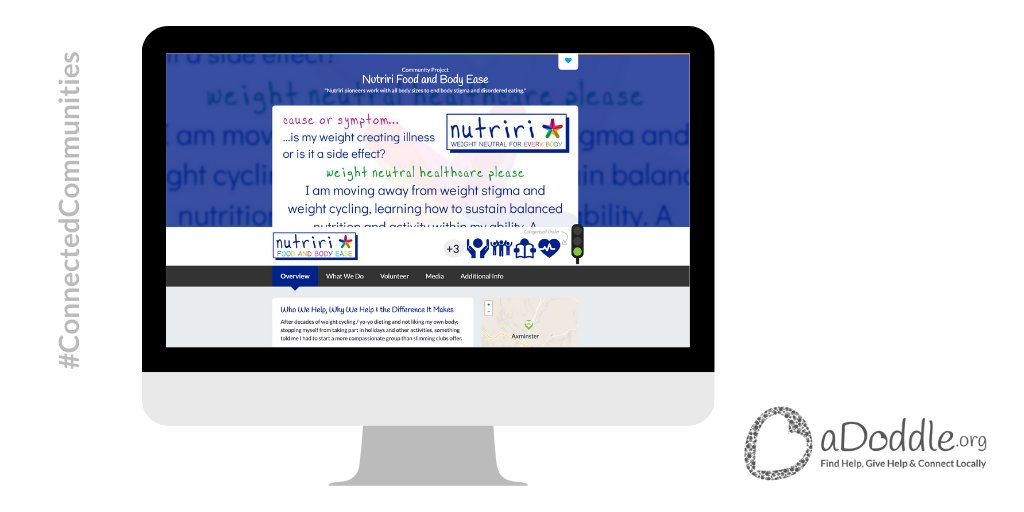 aDoddle_UK's tweet photo. Based in #Devon, @nutriri is improving access to healthcare, nutrition and movement without a weight focus
With a compassionate mindset, running nurturing groups & a digital learning platform, helping with food & #BodyImage
See https://t.co/M00JFh8Apc
#WeightNeutralNow https://t.co/v2g9AXLc8l