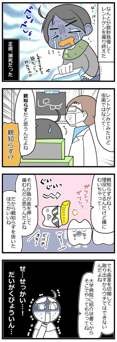 激痛!親知らずを抜くまで① 