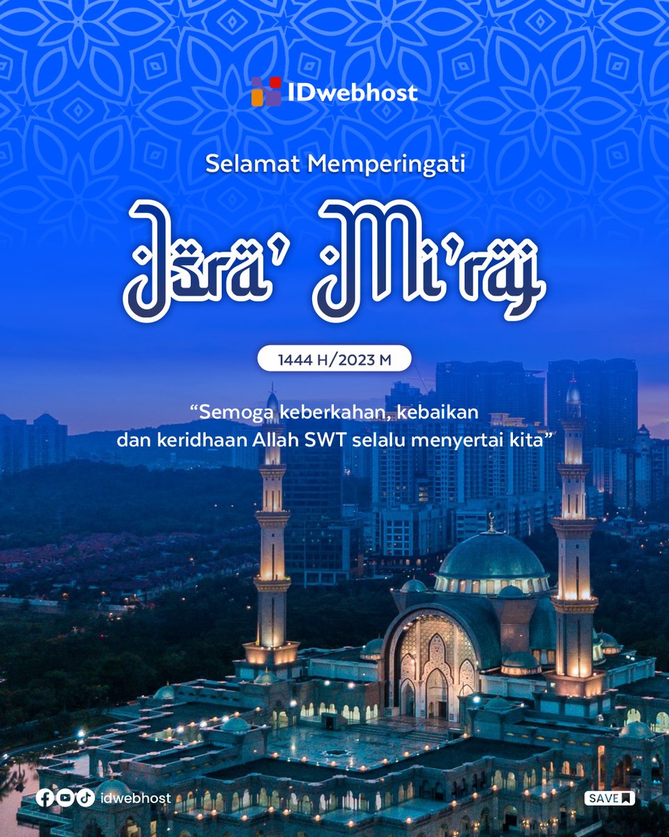 idwebhost's tweet photo. Selamat Memperingati Isra' Mi'raj 1444 H π
Semoga dalam hidup kita selalu dilimpahi keberkahan dari Allah SWT
Selamat berakhir pekan, Sahabat IDwebhost π
Cek https://t.co/kQ0zl1K00z untuk update promo domain hosting, ya!
#idwebhost #domain #isramiraj #memperingatiisramiraj https://t.co/IkXyPJFAZv