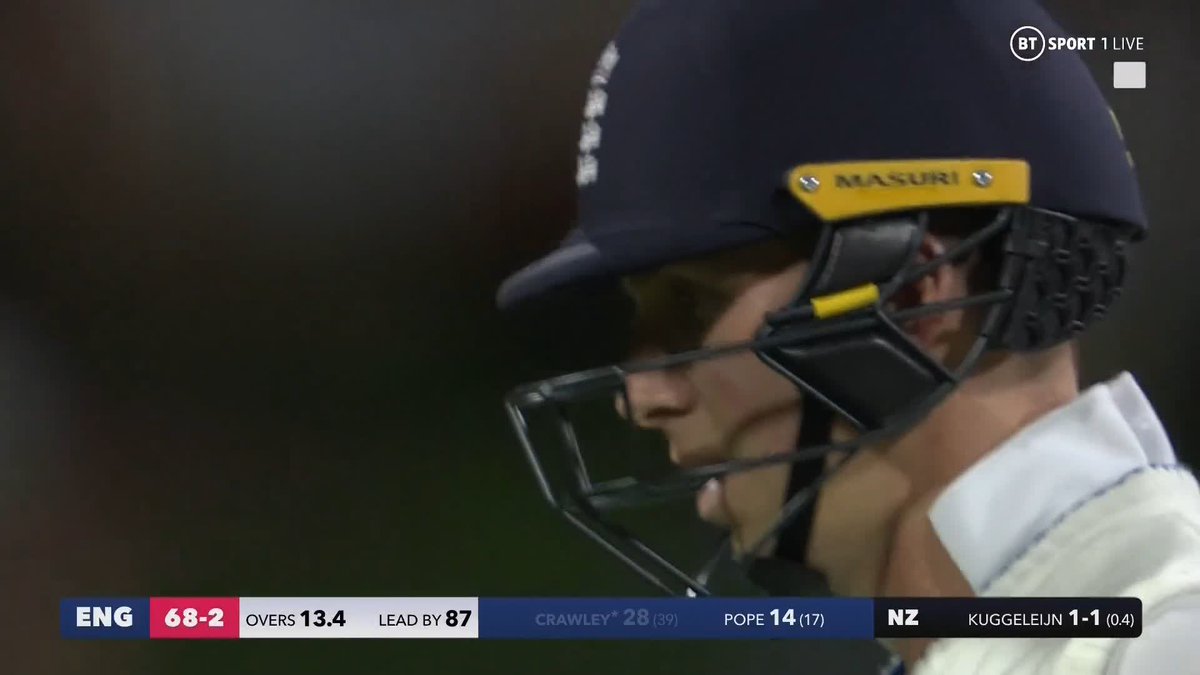 Cricket on BT Sport on Twitter "Zak Crawley departs 15 minutes before