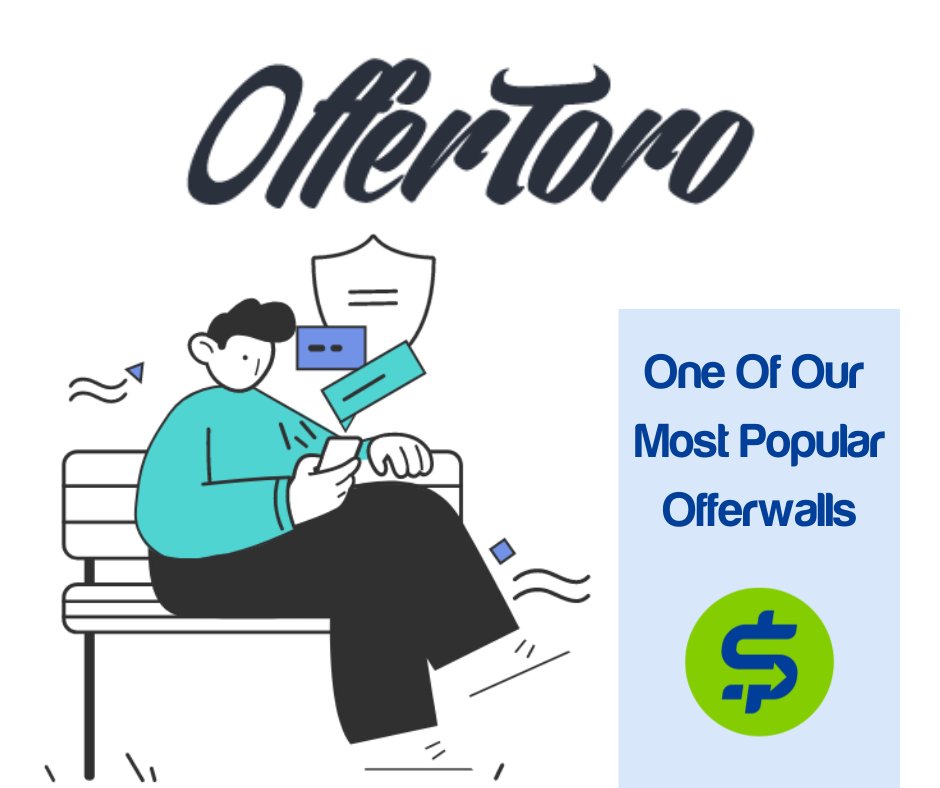 superpayme's tweet photo. Have you tried Offertoro? 

Check it out today and get rewarded for playing games, watching videos, or trailing new products! 
It's one of our most popular offer walls, so don't miss out on the chance to earn some rewards! 
👉https://t.co/LQ3yGbetHZ 

#offertoro #rewards #offers https://t.co/YCAf7sBBUT