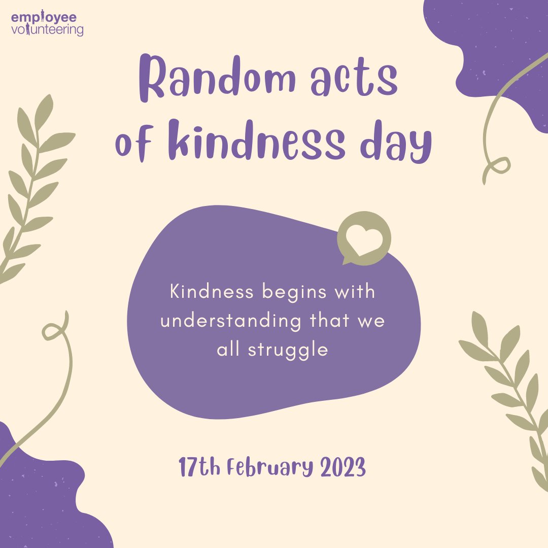 Every small act of kindness is significant, just one act of kindness can lead to more positive outcomes. 

Don’t hold back from uplifting others with compliments and compassion today.

#employeevolunteering #randomactsofkindness