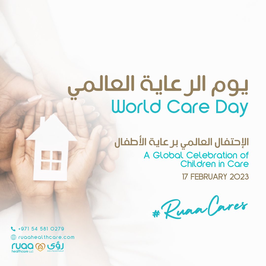 ruaahomecare's tweet photo. It's #CareDay23 – A Global Celebration of Children in Care
Whether it’s your friends, your neighbor, your teacher, or your colleague (or anyone else!), we’re here to amplify what you want the people in your life to #KnowAboutCare.

#ruaahealthcare #homecareuae #uae #dubai #ajman https://t.co/uDn9Xf7zWV