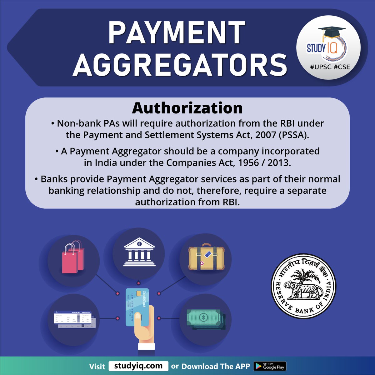upsciq's tweet photo. Payment Aggregators

#paymentaggregators #whyinnews #rbi #onlinepaymentaggregators #pas #ecommercesites #paymentinstruments #digitalmerchants #license #onlinepayment #nonbankpas #paymentandsettlementsystemsact #pssaact #pssa #reservebankofindia #upsc #cse #ips #ias https://t.co/caNA9llxuq