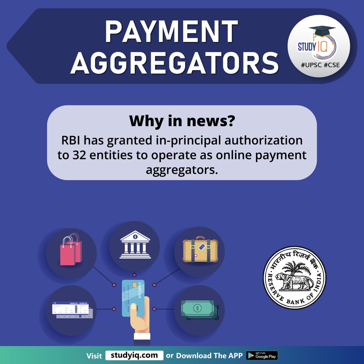 upsciq's tweet photo. Payment Aggregators

#paymentaggregators #whyinnews #rbi #onlinepaymentaggregators #pas #ecommercesites #paymentinstruments #digitalmerchants #license #onlinepayment #nonbankpas #paymentandsettlementsystemsact #pssaact #pssa #reservebankofindia #upsc #cse #ips #ias https://t.co/caNA9llxuq