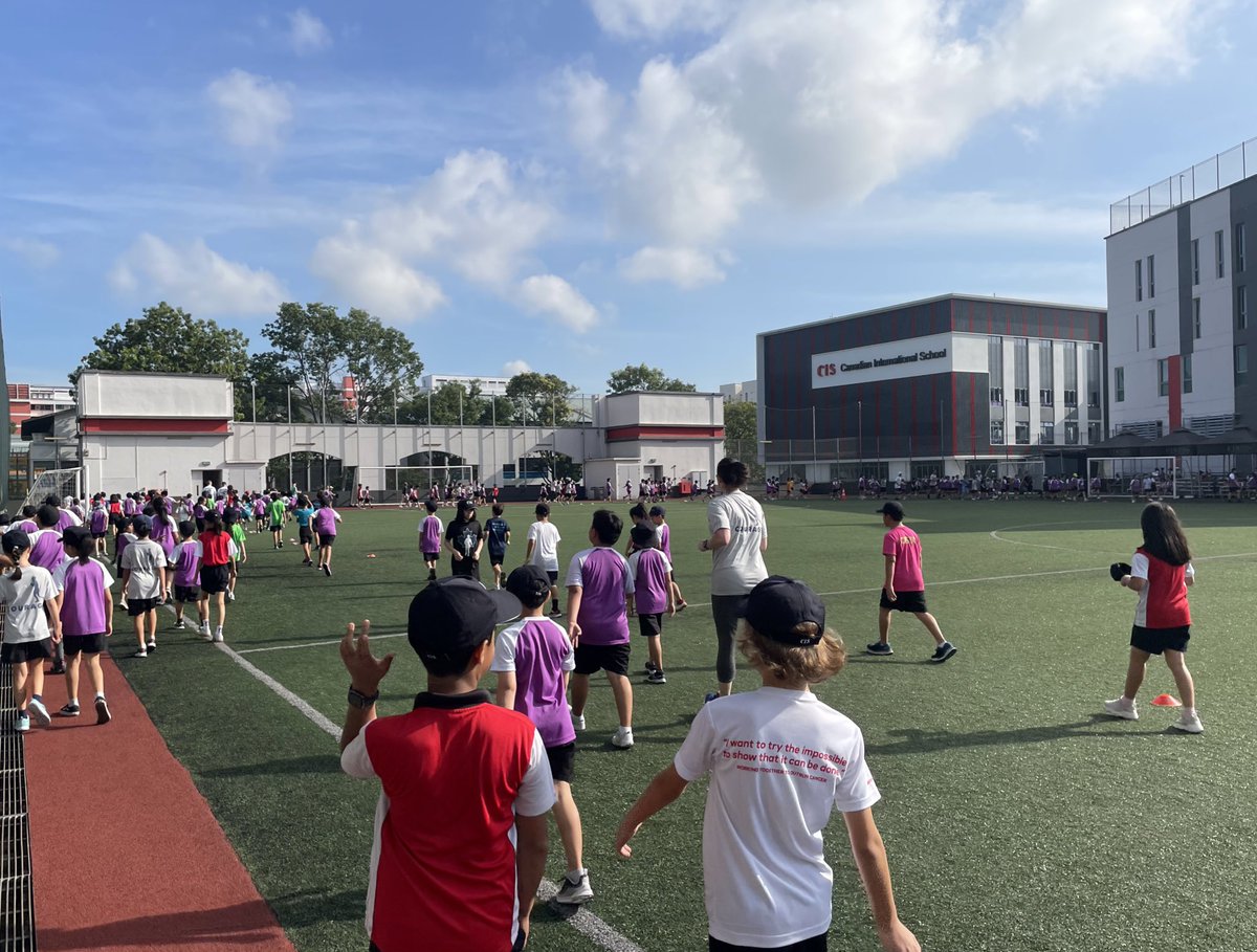 BevansJoel's tweet photo. What an awesome day! All of our community come together and take part in Terry Fox Run at the same time! That’s over 1700 students running and fundraising at #CISprimary , all for an inspiring story and cause.
#terryfox https://t.co/xkinVQWdLq