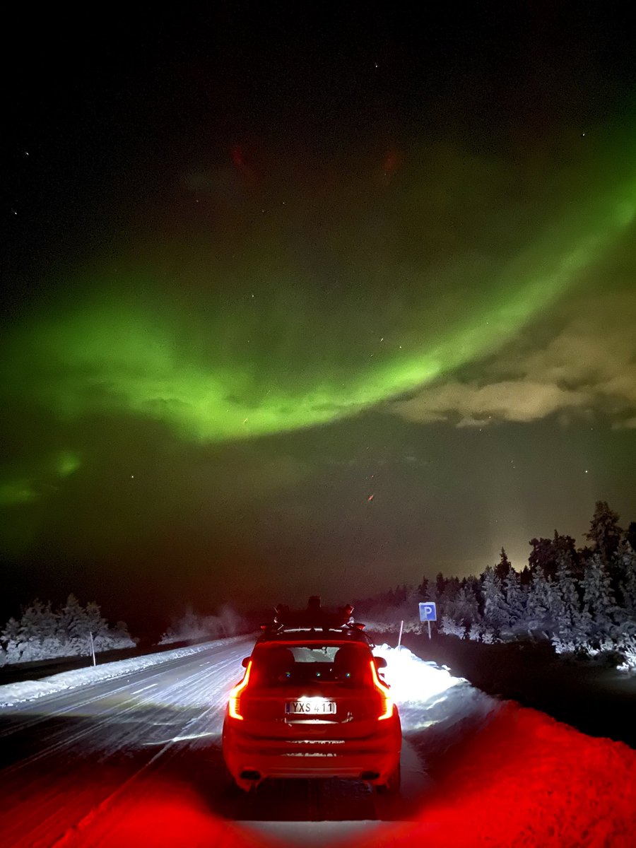 #Zenseact under the #NorthernLights.
In our pursuit to train cars to drive #autonomously, we need data from all corners of the world.
Collecting this data on a Swedish winter night can be a long, cold, and dark experience. It can also be extraordinary ✨
 #AutonomousVehicles