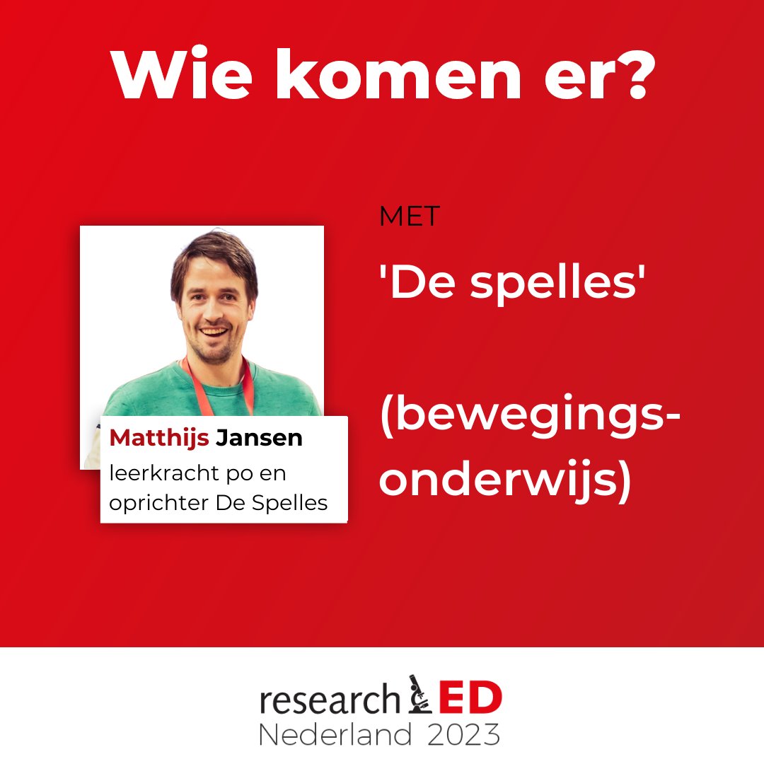 Motto van de Spelles en <a href="/meestergroep8/">Matthijs Jansen</a> Matthijs Jansen: Diepgang in de bewegingslessen en een fijne herinnering aan gym voor alle leerlingen!. In zijn sessie o.a. een actief deel! Interesse? bit.ly/ticketsrEDNL23 Bekijk 't programma: bit.ly/rEDNL23program…  #rEDNL23 #gymles
