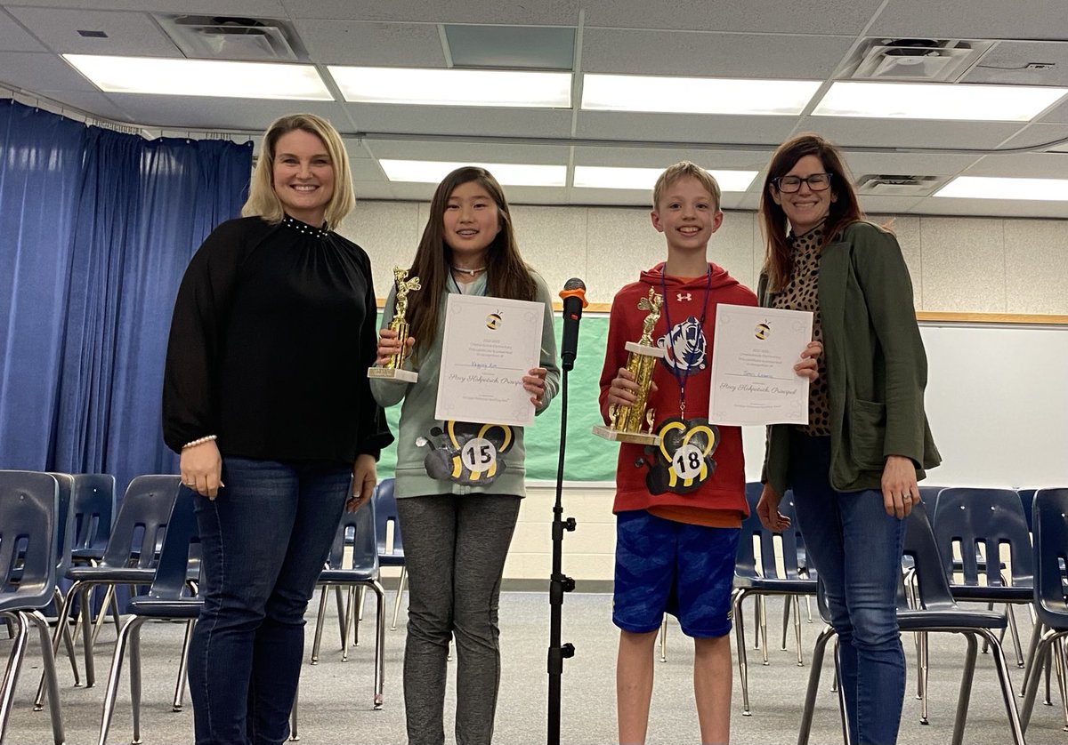 Chesterbrook ES (@ces_fcps) on Twitter photo Wow! Chesterbrook spellers were well prepared and showcased their skills in our school-wide spelling bee. 34 students qualified and competed for entry into the county bee next month. Congratulations to winner James and runner up Nagyung. <a href="/fcpsnews/">Fairfax Schools 🌟</a> <a href="/FCPSR2/">FCPS Region 2</a> Wow! Chesterbrook spellers were well prepared and showcased their skills in our school-wide spelling bee. 34 students qualified and competed for entry into the county bee next month. Congratulations to winner James and runner up Nagyung. <a href="/fcpsnews/">Fairfax Schools 🌟</a> <a href="/FCPSR2/">FCPS Region 2</a>