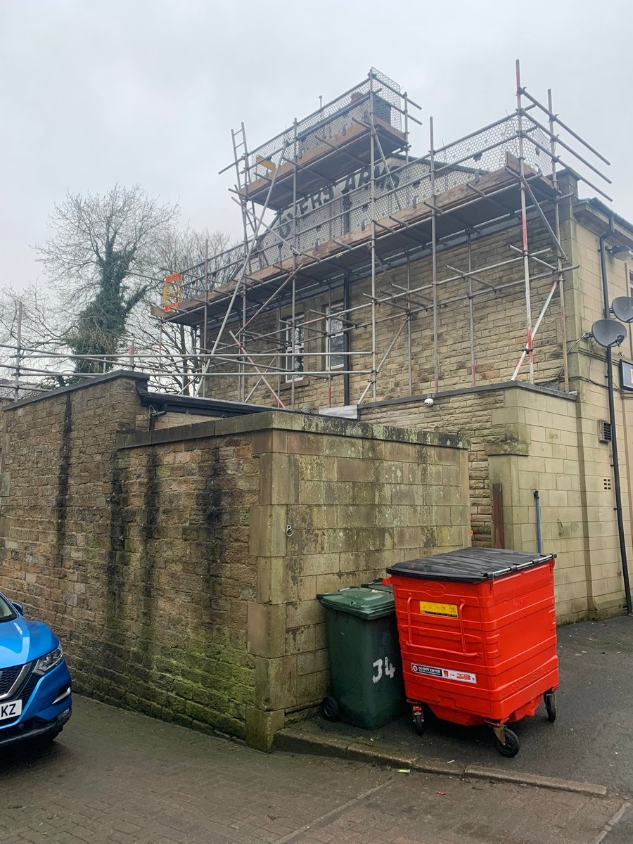 Big gable end for render on a pub in Rochdale.