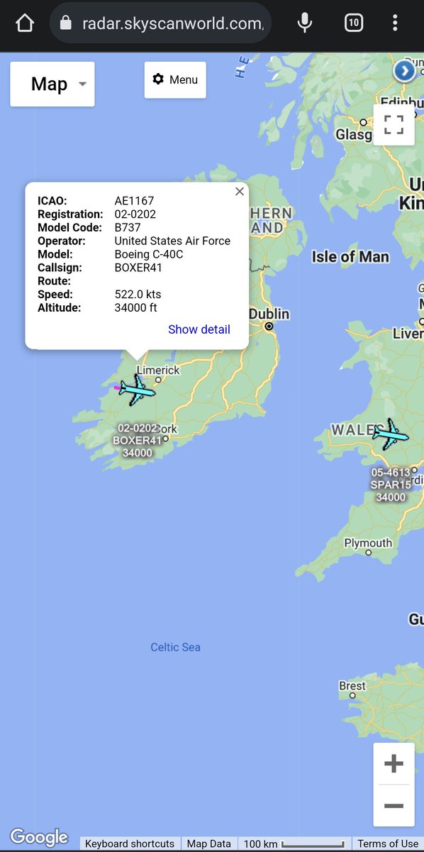 scan_sky's tweet photo. #USAF 🇺🇸 - Boeing C-40C - 05-4613 - #SPAR15/#USAF 🇺🇸 - Boeing C-40C - 02-0202 - #BOXER41
Both Inbound To Munich International Airport 🇩🇪 From Andrews AFB 🇺🇸 https://t.co/8YVoWSKUhp