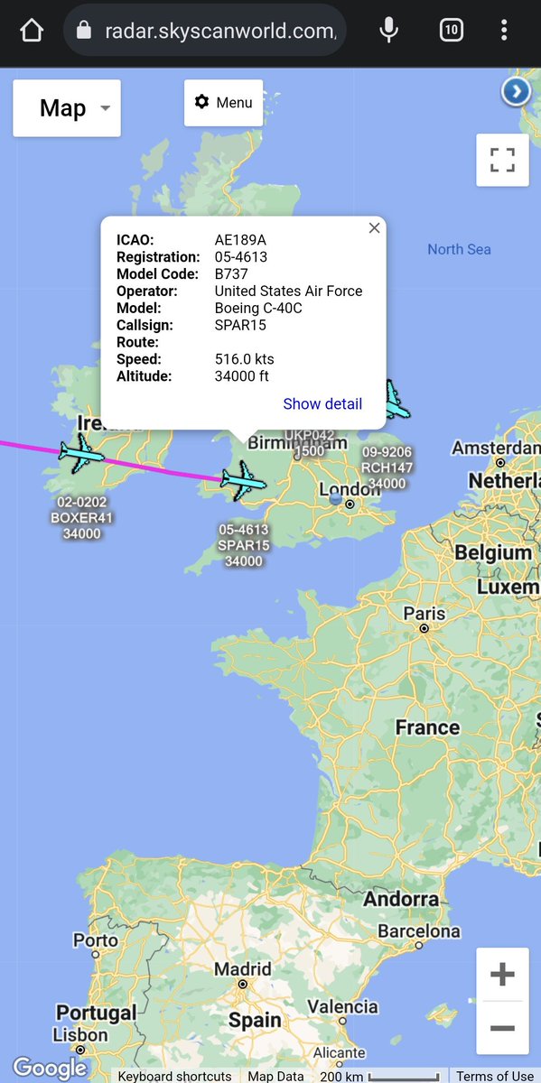 scan_sky's tweet photo. #USAF 🇺🇸 - Boeing C-40C - 05-4613 - #SPAR15/#USAF 🇺🇸 - Boeing C-40C - 02-0202 - #BOXER41
Both Inbound To Munich International Airport 🇩🇪 From Andrews AFB 🇺🇸 https://t.co/8YVoWSKUhp