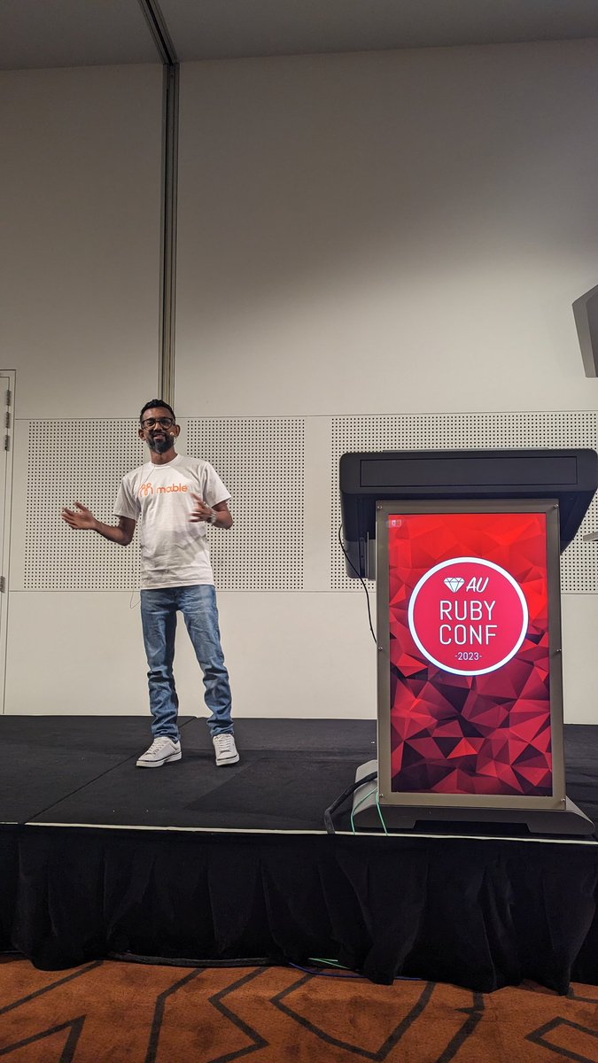 igasgeek's tweet photo. You nailed it @sameera207! 👏🏻
Looks like you won't get my $50 😅 #rubyconf_au https://t.co/EFtWOC2Rjr