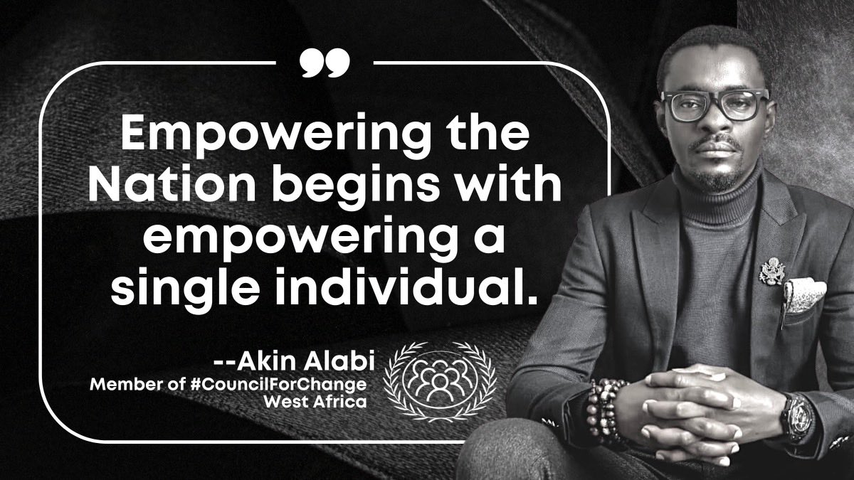 World_Chamber's tweet photo. "Empowering a single individual within your community is also empowering the Nation which automatically transforms into a rapid economic growth with visible positive change &amp; social development."

--@akinwale_cfi allude to essential need of inclusion.
#ExpressToChange #LetsAct https://t.co/EMrUkIcW1D