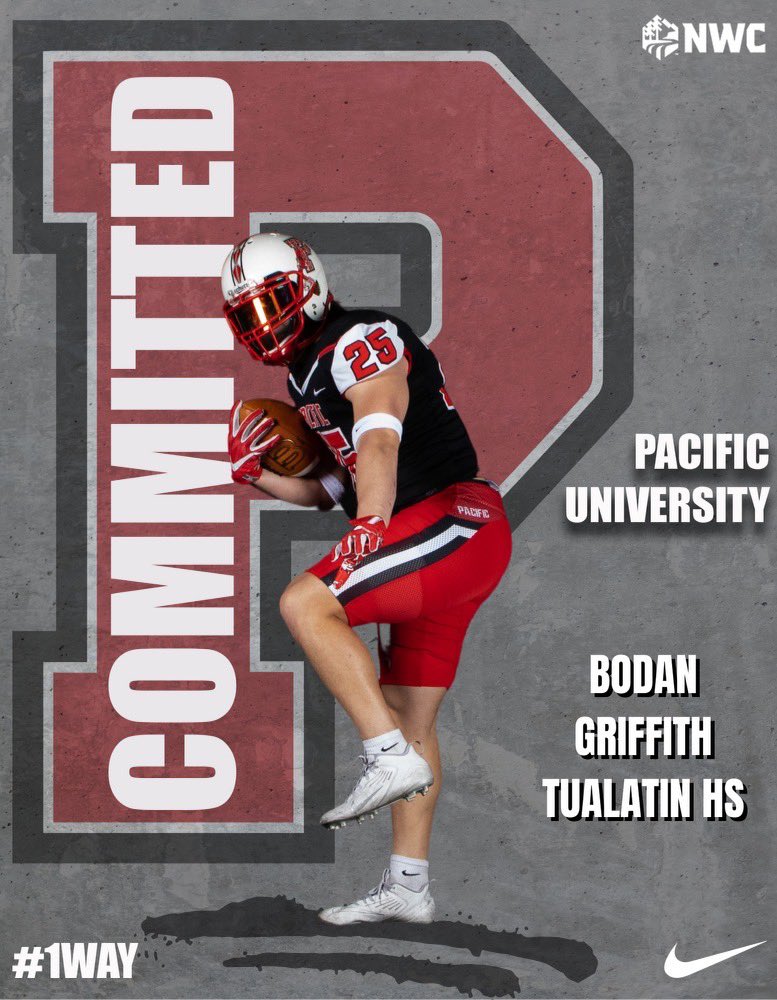 Bodan Griffith (@griffithbodan) on Twitter photo Very blessed and excited to announce my commitment to Pacific University! Thank you to my family and all the coaches who have helped me along the way. Go boxers! <a href="/Boxer_Football/">Pacific Football</a> <a href="/TualatinHSFB/">Tualatin Timberwolves Football</a> Very blessed and excited to announce my commitment to Pacific University! Thank you to my family and all the coaches who have helped me along the way. Go boxers! <a href="/Boxer_Football/">Pacific Football</a> <a href="/TualatinHSFB/">Tualatin Timberwolves Football</a>