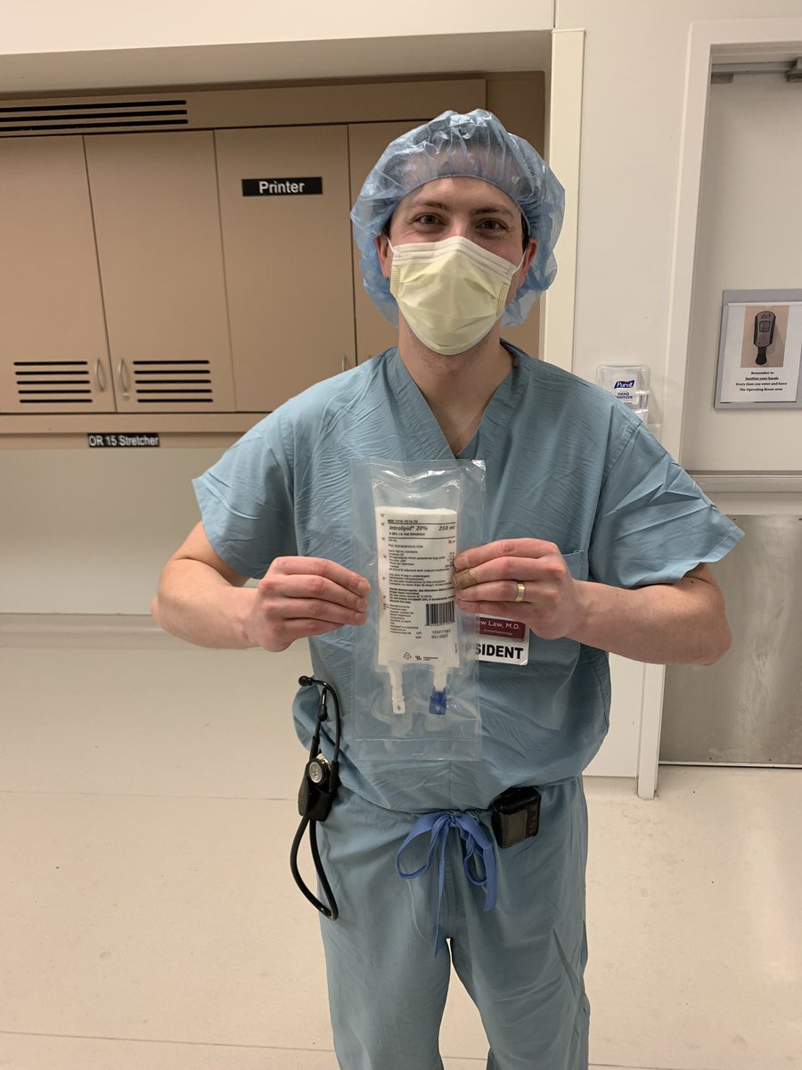 Our residents are always prepared! #AnesthesiaResidency #Intralipid #DACC <a href="/lipidguy/">Dr. Guy Weinberg</a> <a href="/danielrubinmd/">Daniel Rubin</a>