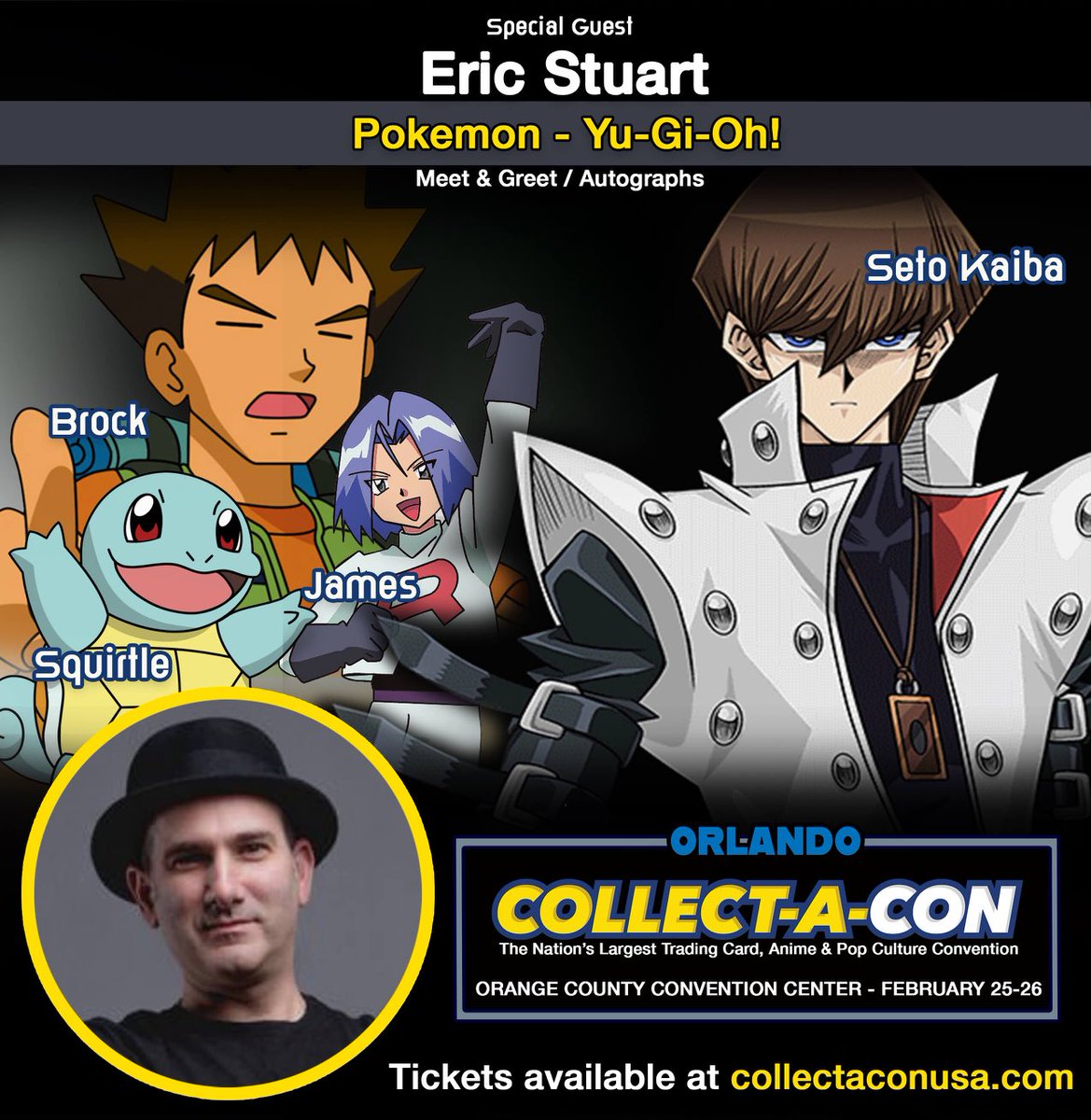 Next up…Collect-A-Con Orlando FL. #pokemon #TheOG #yugioh #kaiba #collectacon