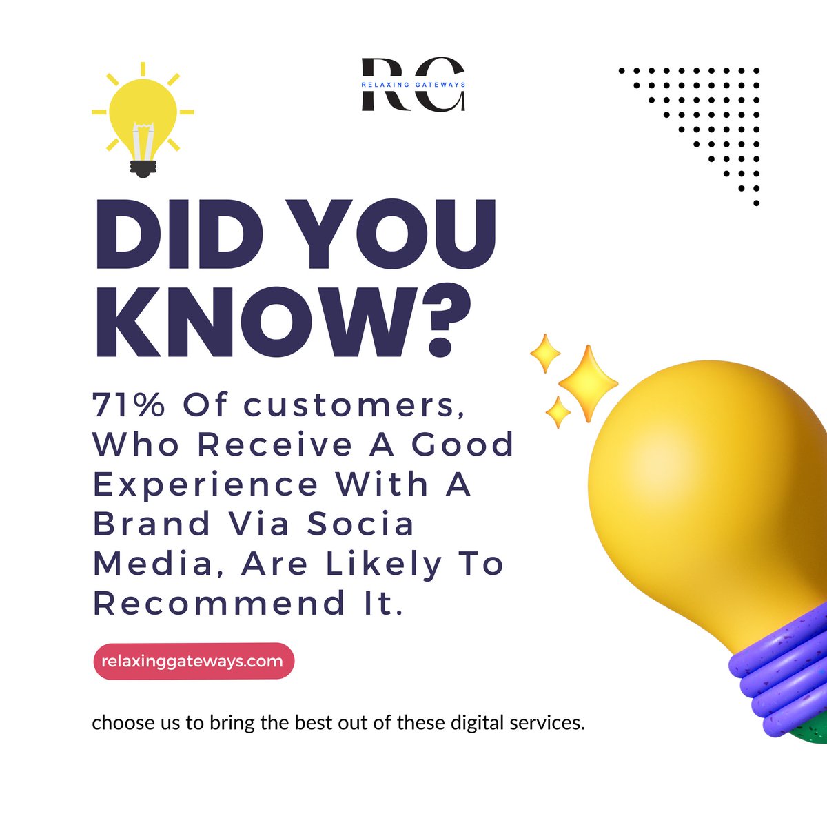 Are you also looking for a result-driven social media marketing services? If yes, call us at 
+91 9997999698

#socialmedia #socialmediamarketing #socialmediastrategy #socialmediaexpert #socialmediamarketingtips #socialmediaagency #digitalmarketingtrends #digitalmarketingfacts