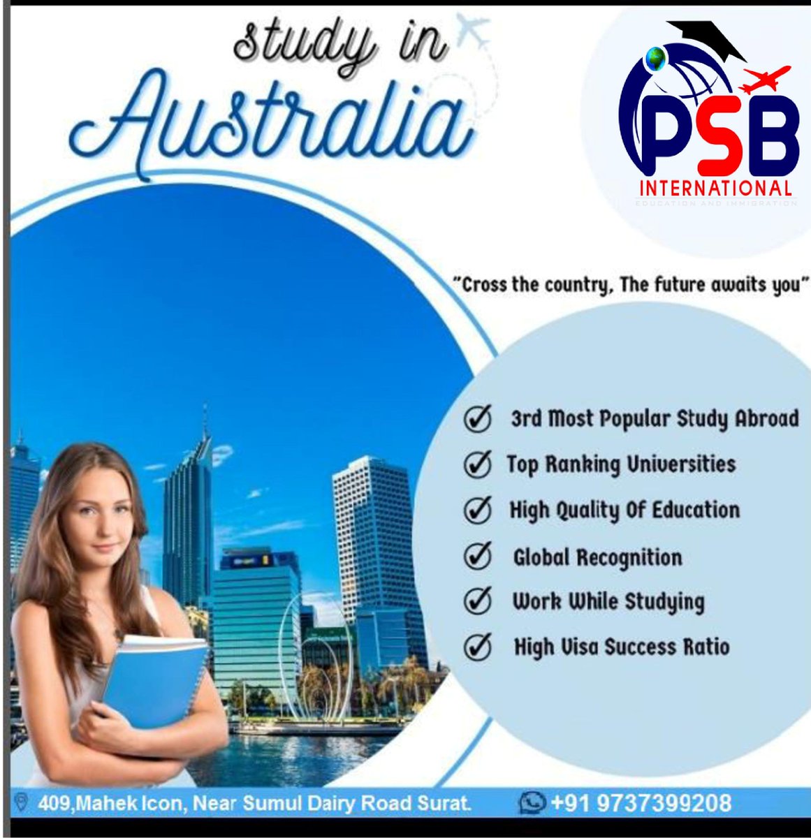 PSBInternation2's tweet image. #australiaa#studyinaustralia#fasterprocess#
#easygetPR#besteducation#expertsguidance#
#bestcollages#lowcost#QualityOfEducation#
#workafterstudy#AddmissionOpen
#psbinternational#