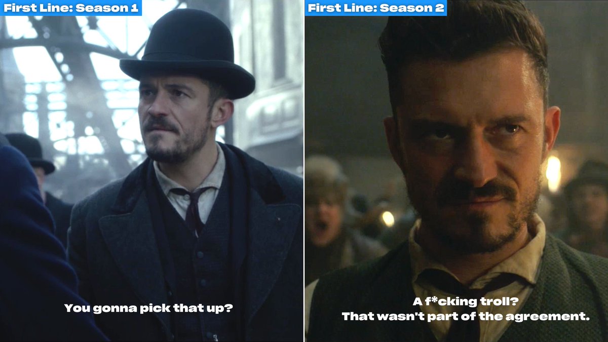 PrimeVideoAUNZ's tweet photo. The journey continues #ForTheRow 🧚‍♂️ First two episodes of #CarnivalRow streaming now on Prime Video. 
🎭: #OrlandoBloom #CaraDelevingne #KarlaCrome #TamzinMerchant #DavidGyasi https://t.co/mJXnGiMphd