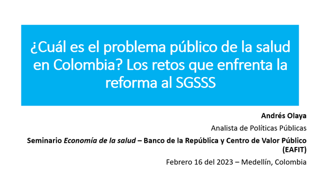 candres16a's tweet photo. Muchas gracias al @CValorPublico y al @BancoRepublica por la invitación de hoy #Salud

La diversidad de ideas desempeña un papel irremplazable para cualquier democracia

En esta presentación realizo un aporte para la estructuración del problema público basado en evidencia https://t.co/aQFqkmKVdq