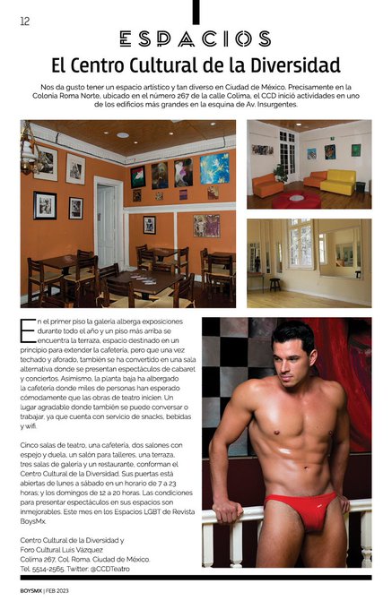 En la sección ESPACIOS ?????? El Centro Cultural de la Diversidad en CDMX. Conócelo??Teatro + Salas de