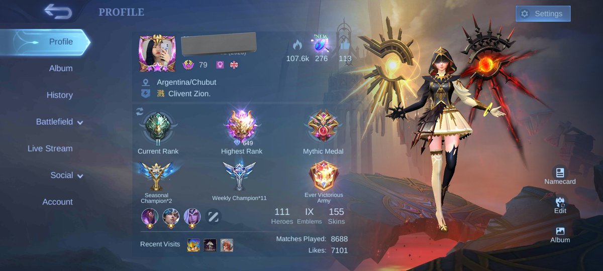 HELP RT YH. 

WTS AKUN ML PRIBADI DARI JAMAN JEBROT. 

wr bgus, skin bgus, pemakaian pribadi yaa pokoknya no minus, akun mage jatuhnya, bp banyak bs borong semua hero.
price dm sj yg pasti murah terjangkau. 
monsep allkos. 

t. #zonauang #zonajajan jual akun ml