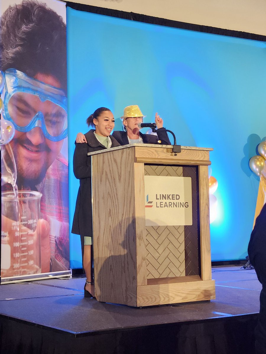 What a night, honoring gold and silver certified Linked Learning pathways, our student of year awardees, and celebrating our amazing student emcee getting the news of acceptance to her top college choice! The energy in that room was LEGIT tonight.  #LLconference2023