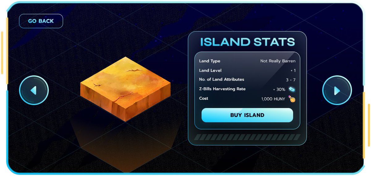 Shards from the previously doomed planet during its implosion have created multiple abandoned Cosmic Islands.

Introducing the basic land tier - Not Really Barren 🌳