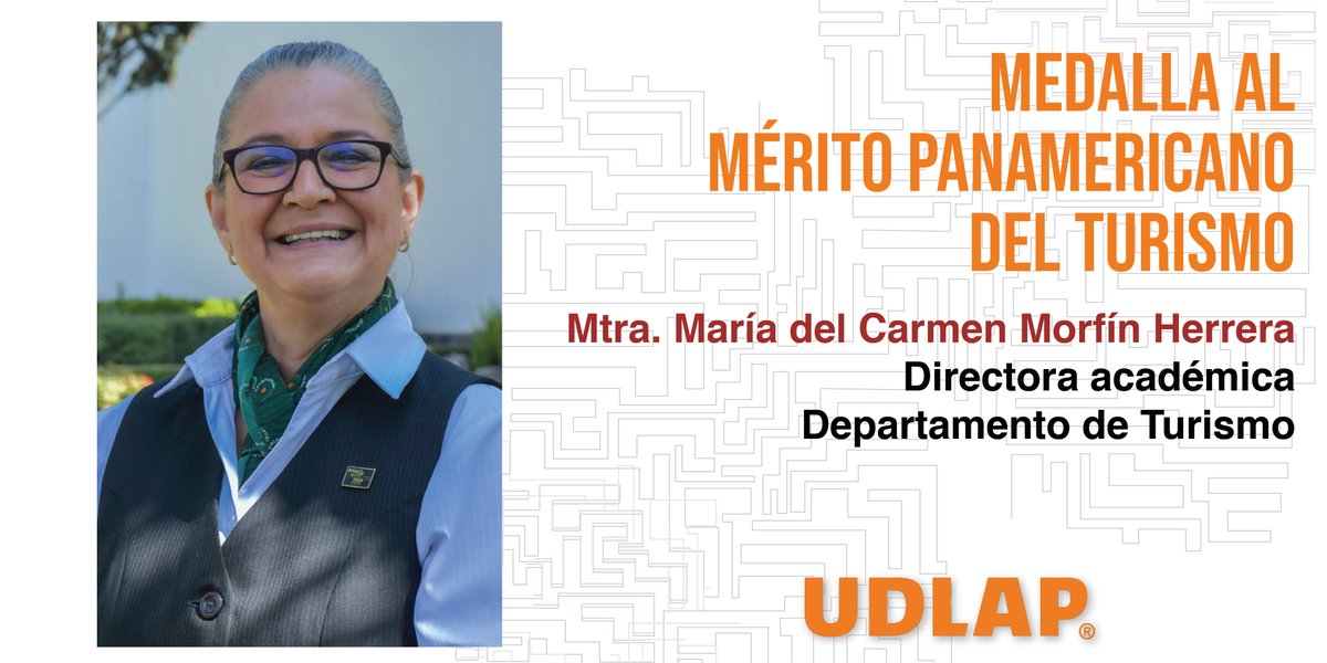 AMUP_MX's tweet photo. Felicitamos a la Mtra.@MaCarmenMorfin de la @udlap 
Conoce más aquí ---> https://t.co/KOgwYKRkGa

#Turismo #México #Educación #UDLAP #AMUP https://t.co/QGWCxX2ujV